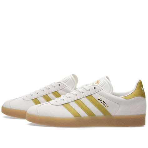 adidas hose weiß gold|Gazelle .